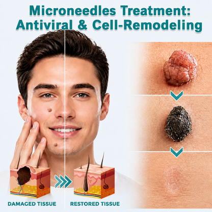 ✅Trilumia®2-in-1 Microneedle & Hydrocolloid Patch💫| Removes Raised Moles, Acne, Flat Warts & Skin Tags | Helps Improve Wrinkles, Scars & Blemishes | Invisible Patches for Face & Body