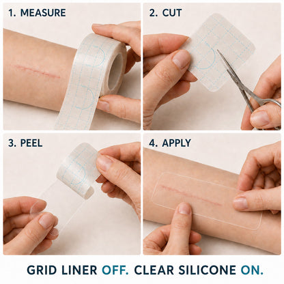 💞👩‍⚕️TRILUMIA® SILICONE SCAR THERAPY ROLL  Help Soften, Flatten & Improve the Appearance of Raised Scars