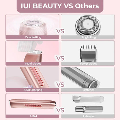 2-in-1 Rechargeable Bikini Hair Trimmer – Gentle, Safe & Skin-Friendly