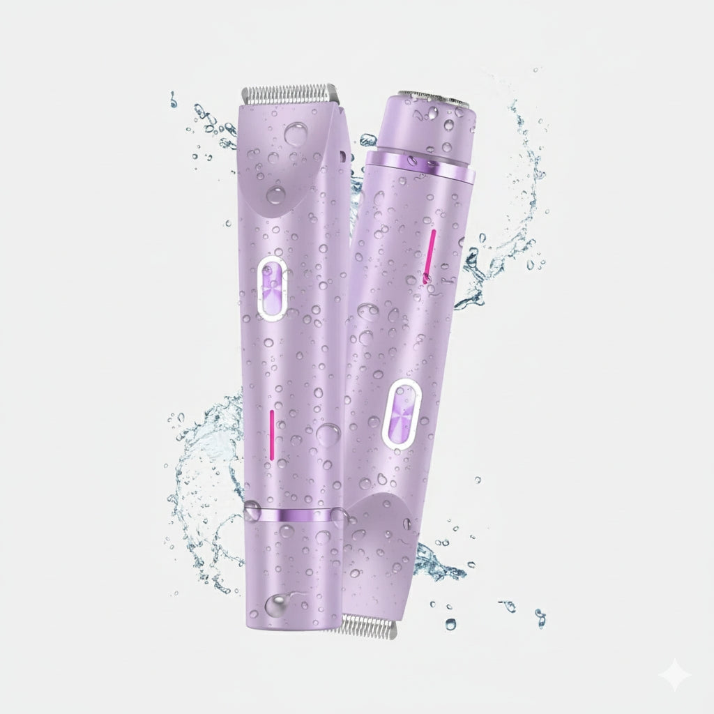 2-in-1 Rechargeable Bikini Hair Trimmer – Gentle, Safe & Skin-Friendly