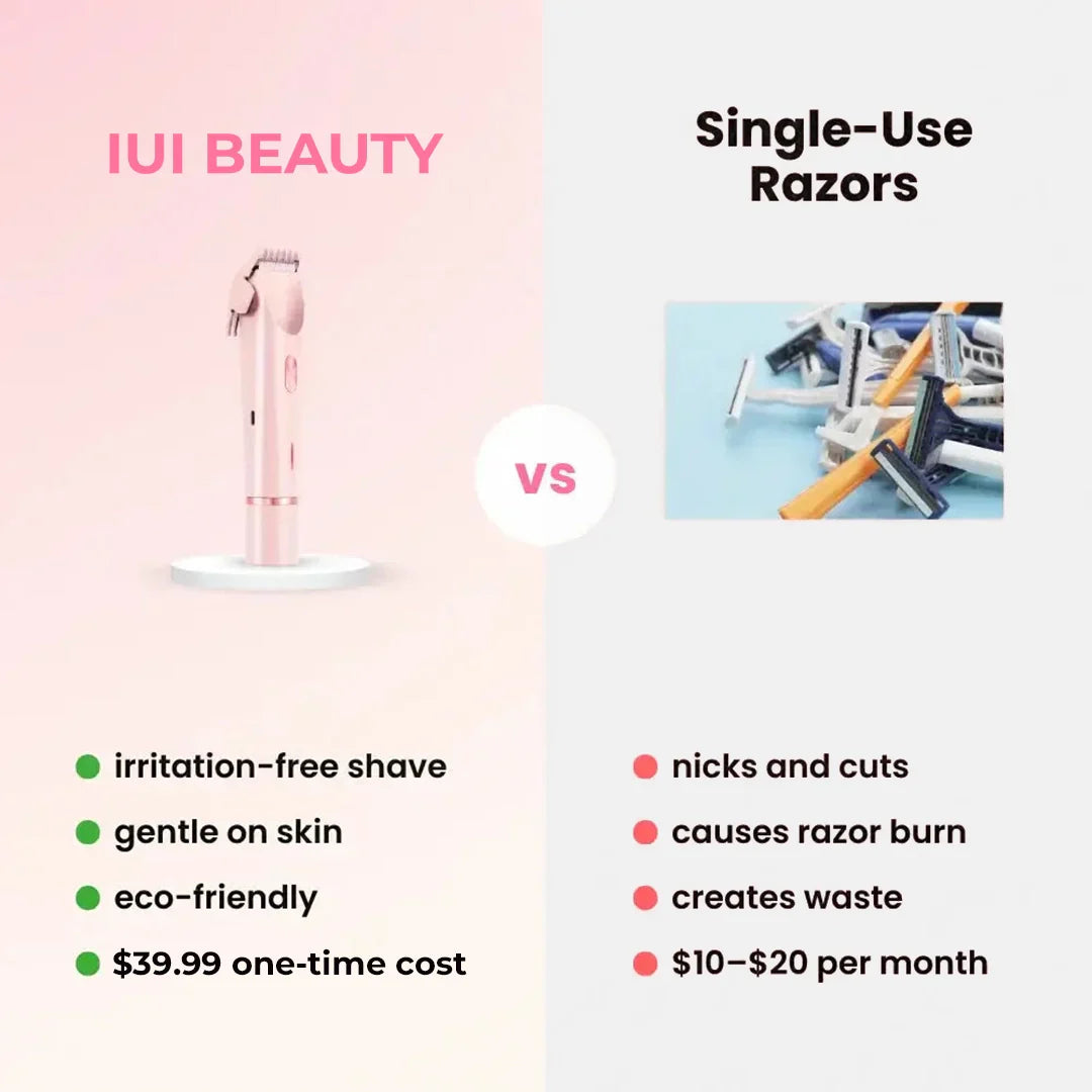 2-in-1 Rechargeable Bikini Hair Trimmer – Gentle, Safe & Skin-Friendly