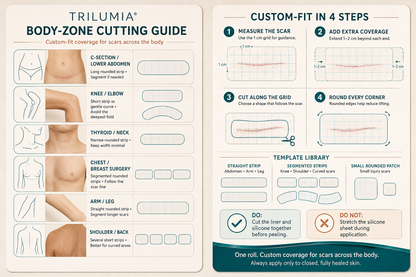 💞👩‍⚕️TRILUMIA® SILICONE SCAR THERAPY ROLL  Help Soften, Flatten & Improve the Appearance of Raised Scars