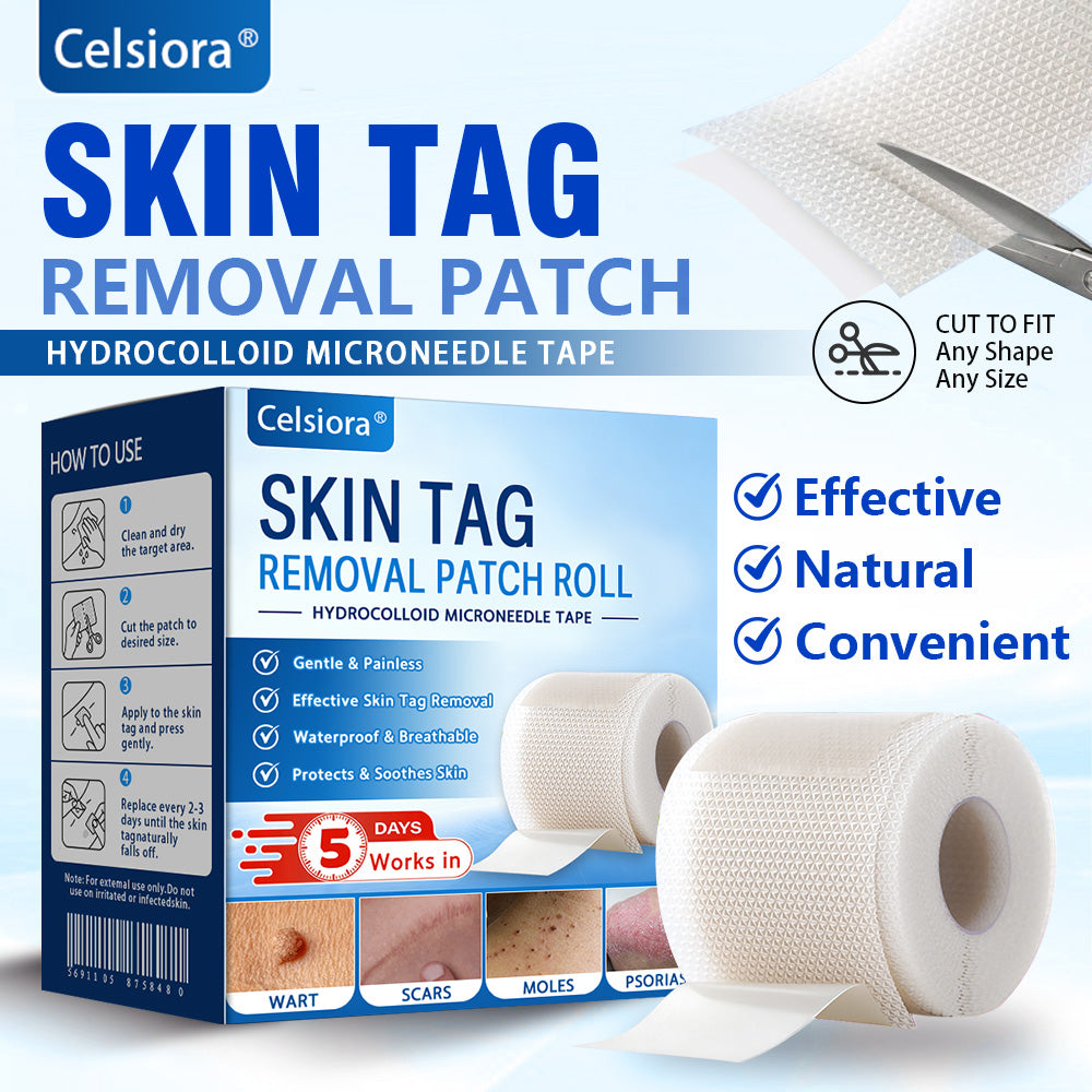 💞☘️Celsiora® Multi-Functional Microneedle Hydrocolloid Patch Roll | Targets Skin Tags, Warts & Stubborn Blemishes